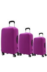 My Fuşya VALİZ KILIFI / BAVUL KORUYUCU ÖRTÜSÜ Büyük, Orta, Kabin Boy Set