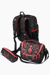 WIA SW031 Örümcek - 3' Lü Okul Çantası Seti - Sırt Ve Beslenme Çantası + Kalemlik