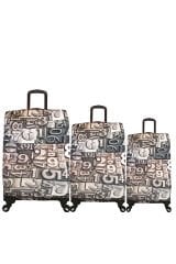 My 09 Rakamlar VALİZ KILIFI / BAVUL KORUYUCU ÖRTÜSÜ Büyük, Orta, Kabin Boy Set