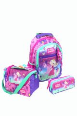 CH 23481 Unicorn Prenses - 3' Lü Okul Çantası Seti - Sırt Ve Beslenme Çantası + Kalemlik
