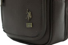 Plevr 6765 Us Polo Assn Suni Deri Omuz Askılı, Kulplu Erkek Portföy Çantası