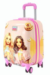 Coral High 16790 Donutlu Kız Desen - ABS  Çocuk Valizi
