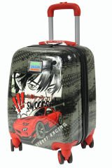 Coral High 16738 Kırmızı Araba Desen - ABS  Çocuk Valizi