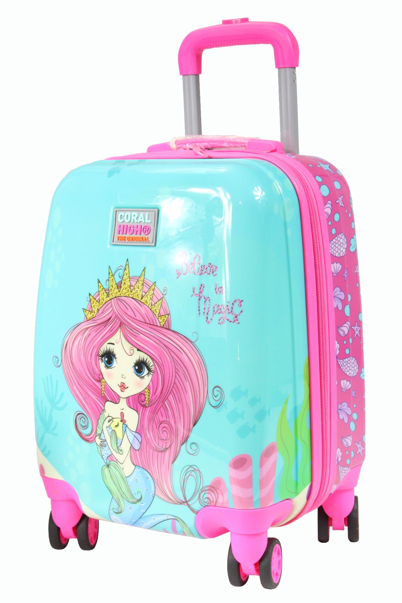 Coral High 16716 Deniz Kızı Desen - ABS  Çocuk Valizi