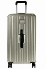 Francesco Ferellino 10706 ABS SANDIK - Büyük + Orta Boy Valiz / Bavul Seti - Krom