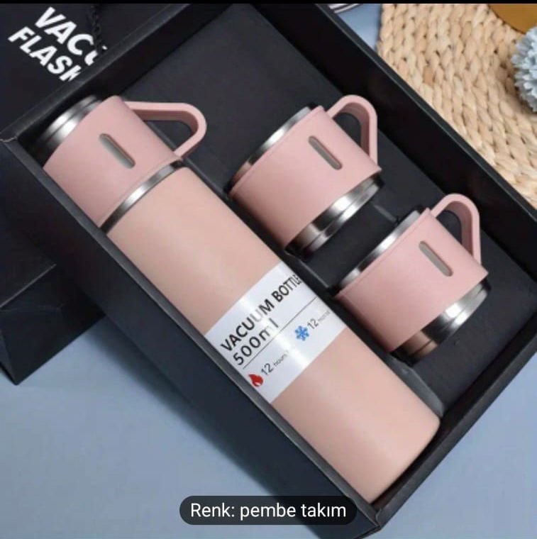 321 ÇELİK TERMOS 500ML 8139 3'LÜ SET