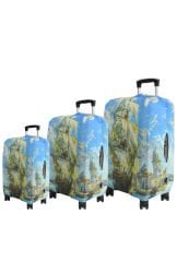 (My#116 Gemi) VALİZLER İÇİN KILIF SETİ (KABİN ORTA VE BÜYÜK)