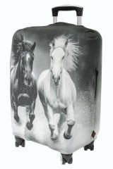 (My#132 Atlar) VALİZ İÇİN KILIF