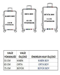 (My#105 OMG) VALİZLER İÇİN KILIF SETİ (KABİN ORTA VE BÜYÜK)
