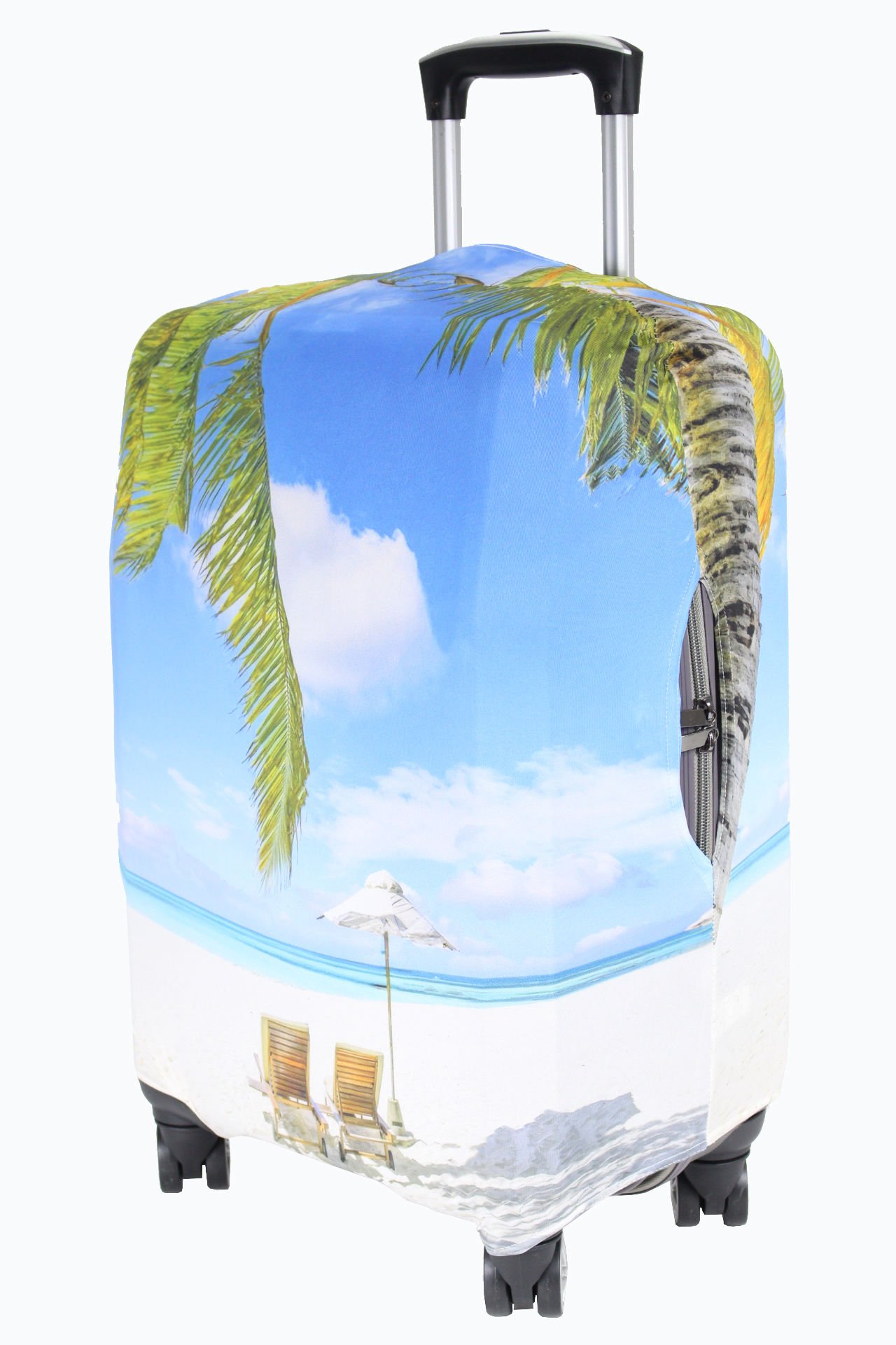 (My#94 Şezlong Palmiye) VALİZ İÇİN KILIF