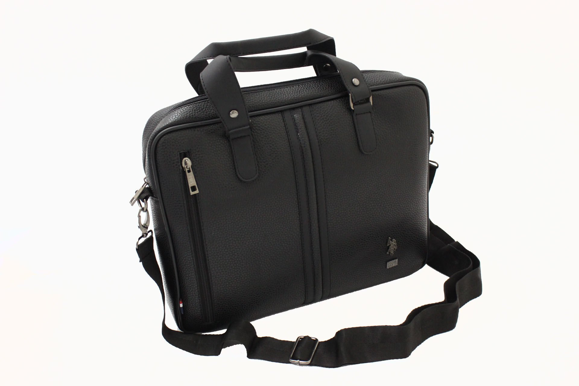 6753 Us Polo Assn Suni Deri, Omuz Askılı, Kulplu Evrak Çantası