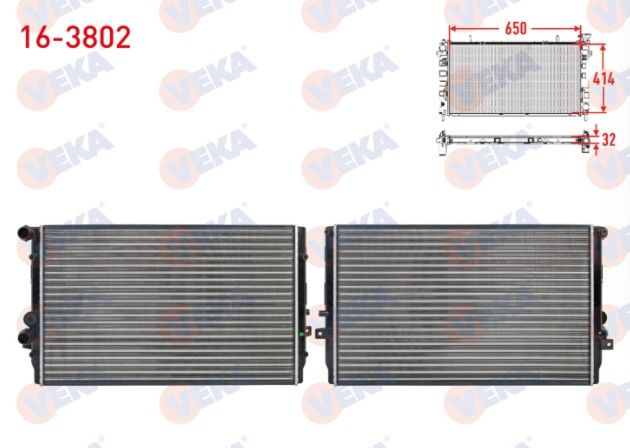 SEAT LEON (1M1) 1.9 TDI 1999-2006 / TOLEDO II (1M2) 1.9 TDI 1999-2006 / VW BORA (1J2) 1.9 TDI 1998-2005 / GOLF IV (1J1) 1.9 TDI 1997-2005 SU RADYATORU MEKANIK
