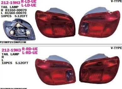 TOYOTA	YARIS STOP LAMBASI SOL 03-05 BENZIN