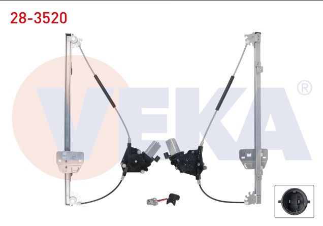 RENAULT MASTER II 1998-2010 / OPEL MOVANO A 2001-2010 CAM KRIKOSU ELEKTRIKLI MOTORLU SOL ON