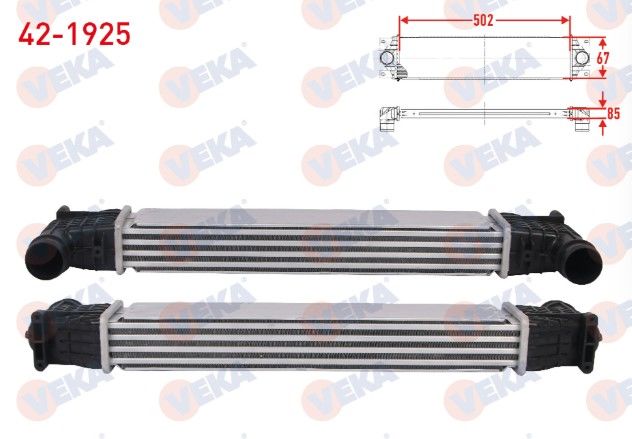 FORD GALAXY I 1.9 TDI 90 hp 1995-2006 TURBO RADYATORU (INTERCOOLER)
