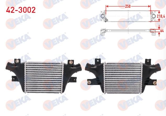 CITROEN C4 AIRCROSS 1.6 HDI 115 114 hp 2012- TURBO RADYATORU (INTERCOOLER)