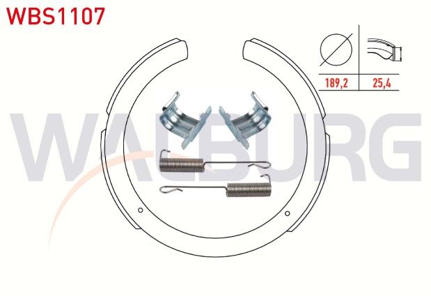 Ssangyong Actyon I 2.0 XDI 189,2X25,4 mm 2005-2012/Korando (KJ) 2.9 D 1996-2010/Rexton (GAB) 2.7 XDI 2004-/Musso (FJ) 2.2 TD 1993-2004/Korando (KJ) 2.9 TD 1996-2010 El Fren Balatası Aksesuarlı