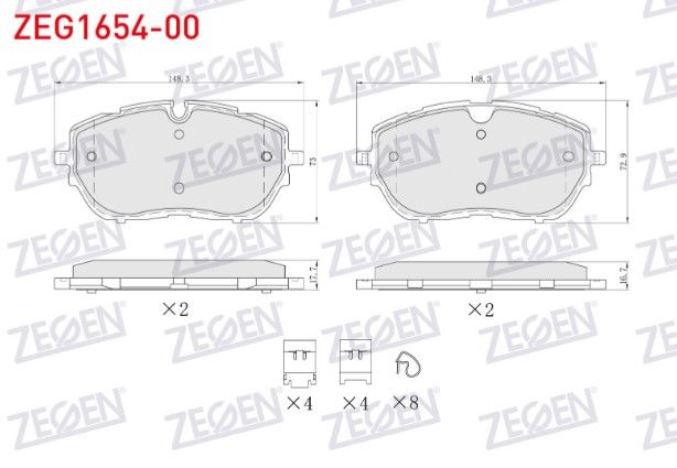 PEUGEOT 308 II 1.6 HDI 2014- / DS 4 II 1.6 2021- / OPEL ASTRA L 1.2 - 1.5 D 2021- FREN BALATA ON IKAZLI
