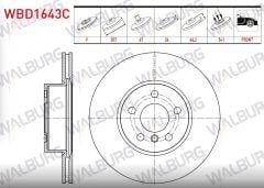 BMW 3 SERISI (G20) 2018-/ 4 SERISI (G22) 2019- FREN DISKI ON HAVALI KAPLAMALI 5 BJN 307X24X67X66,2