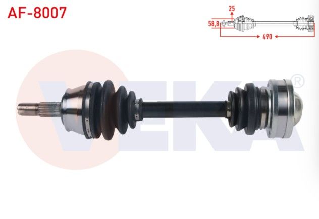 ALFA ROMEO 156 (932) 1.6 TS - 2.0 TS - 2.0 JTS 1997-2005 KOMPLE AKS SOL-SAG ON UZUNLUK 490mm