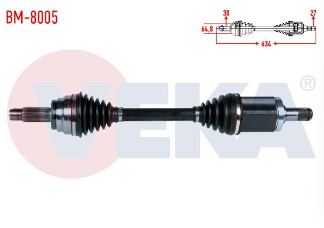 BMW X5 (E70) 3.0 D UZUNLUK 695mm 2007-2012 KOMPLE AKS SOL ON