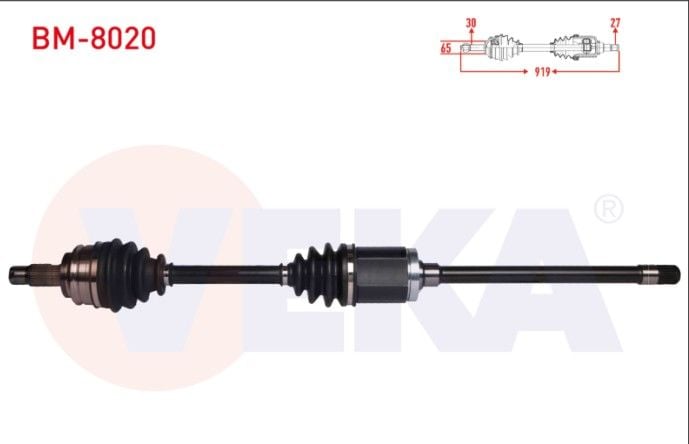 BMW X3 (E83) 2.0 D X-DRIVE UZUNLUK 919 mm 2004-2010 KOMPLE AKS SAG ON