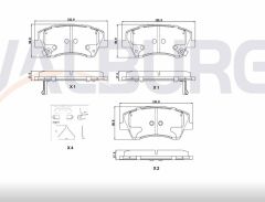 HYUNDAI ELANTRA 1.6 CRDI - 1.6 D-CVVT 2015- FREN BALATA ON IKAZLI TEL DELIKLI INCE KULAKLI