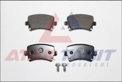 GOLF V 1.4 TSI 2003-2009/ CADDY III 2.0 SDI 2004-2015/ JETTA III 1.6 FSI 2005-2010/ TIGUAN 1.4 TSI 2016-/ PASSAT 1.4 TSI 2005-2008/ A3 1.6 2003-2012/ LEON 1.4 TSI 2005-2012 FREN BALATA ARKA