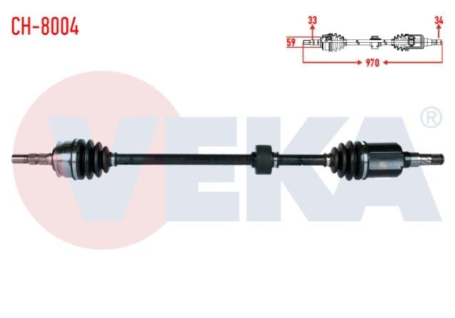 CHEVROLET CRUZE (J300) 1.6 M-T UZUNLUK 970mm 2009-2014 KOMPLE AKS SAG ON