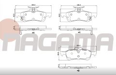 HONDA CIVIC IX 1.6i 2012-2016/ CIVIC IX 1.6 I-DTEC 2012-2016/ CIVIC IX 1.4i 2012-2016/ TOYOTA YARIS (P13) 1.4 D-4D 2011-/ YARIS (P13) 1.33 2011-/ YARIS (P13) 1.5 HYBRID 2011- FREN BALATA ARKA IKAZLI