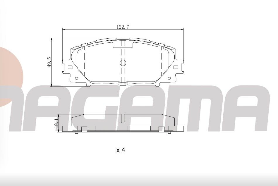 TOYOTA YARIS (P9) 1.0 VVT-I 2006-2010 / YARIS (P9) 1.33 VVT-I 2006-2010 FREN BALATA ON