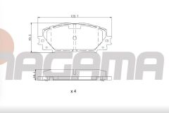 TOYOTA YARIS (P9) 1.0 VVT-I 2006-2010 / YARIS (P9) 1.33 VVT-I 2006-2010 FREN BALATA ON