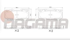 TOYOTA HI-LUX PICK UP (TGN1_, GGN2_, GGN1_, KUN2_, KUN1_) 2.5 D-4D 2005-2011 FREN BALATA ON IKAZLI