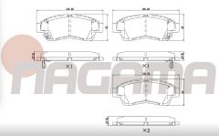 TOYOTA COROLLA (_E10_) 1.3i 1992-1997 / COROLLA (_E10_) 1.6i 1992-1997 / CARINA E (_T19_) 1.6 1992-1997 / CARINA E (_T19_) 1.8i 1992-1997 FREN BALATA ON IKAZLI TEL DELIKLI