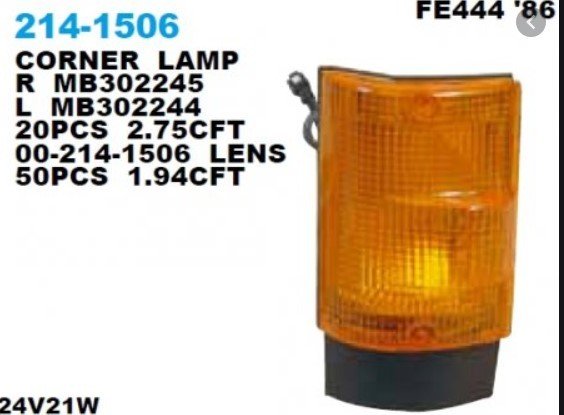 MITSUBISHI CANTER FE304/FE444/FE449	SİNYAL LAMBASI SOL 86-95 DIZEL