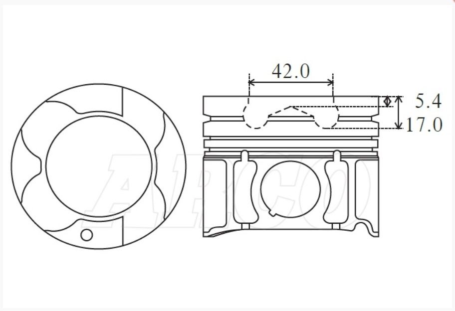 SSANGYONG ACTYON SPORT 2.0L 05-11 PİSTON-SEGMAN TK 0.50 86,70mm DİZEL D20DT