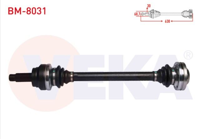 BMW X5 (F15) 2.5 D XDRIVE A-T Uzunluk 630 mm 2012- Komple Aks Sol-Sağ Arka