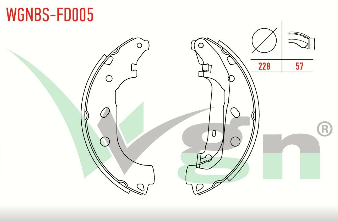 FORD TRANSIT CONNECT 1.8 TDCI LEVYELI 228X57 mm 2002-2013/TRANSIT CONNECT 1.8i 16v 2002-2013 FREN PABUC BALATA ARKA