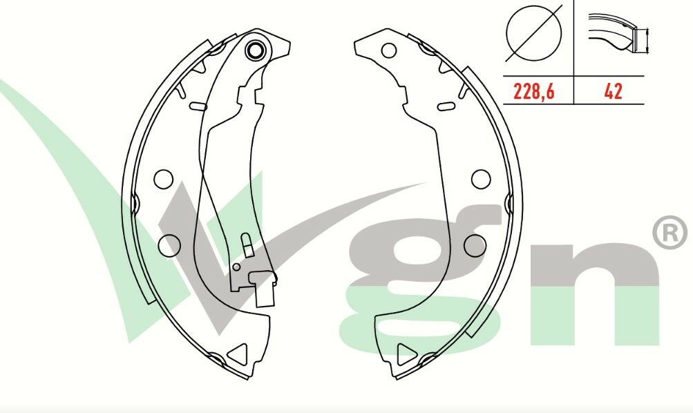 FIAT ALBEA 1.3 MJT LEVYELI 228,6X42 mm 2003-2007 FREN PABUC BALATA ARKA