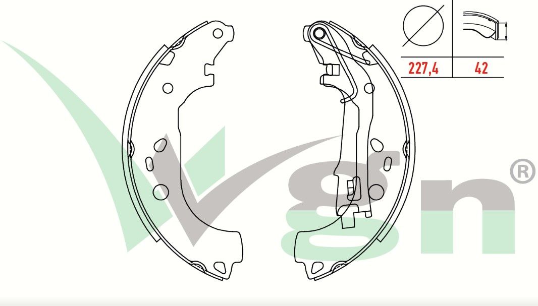 FIAT FIORINO (225) 1.3 MJT LEVYELI 228X40 mm 2007-/NEMO 1.4 HDI 2007-/NEMO 1.3 HDI 2007-/BIPPER (AA) 1.3 HDI 2008-/BIPPER (AA) 1.4 HDI 2008-/FIORINO (225) 1.4i 2007- FREN PABUC BALATA ARKA