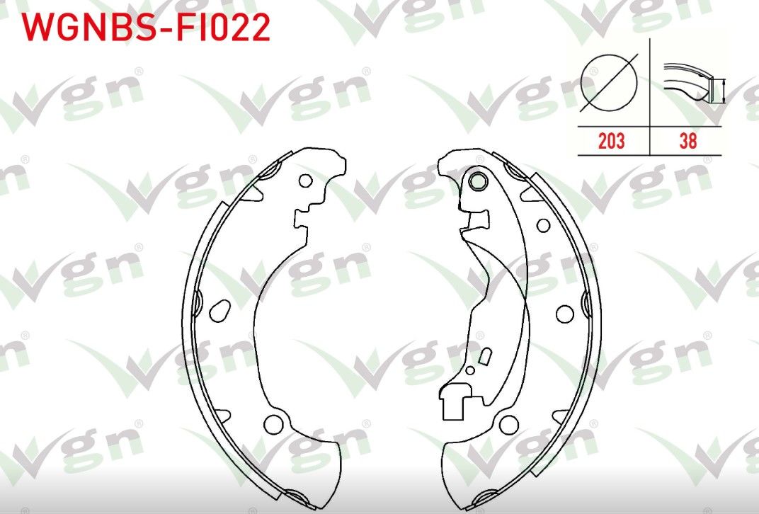 FIAT BRAVA 1.6 16v 1995-2002 / BRAVO 1.6 16v 1995-2004/ MAREA 1.6i 16v 1996-2007 FREN PABUC BALATA ARKA 203X38