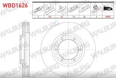 MITSUBISHI CANTER (FE5, FE6) EURO 5 2012- FREN DISK ON HAVALI 6 BJN 310X40X114X53,8