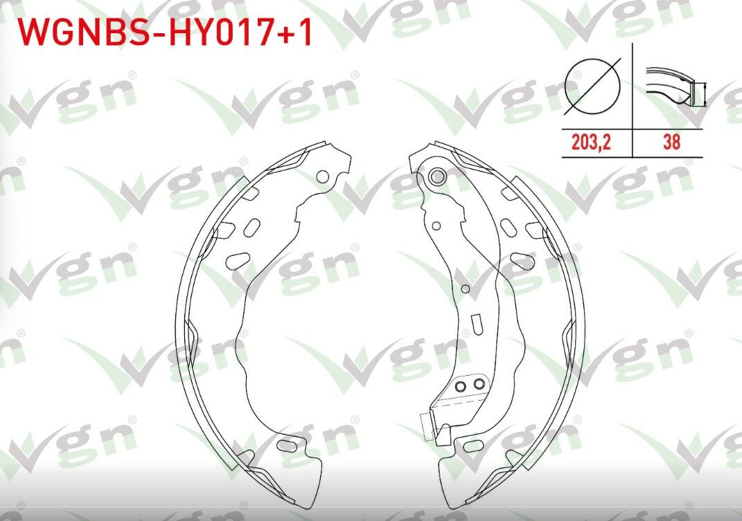 LOGAN 1.5 DCI LEVYELI SOKETLI 203,2X38,6mm 2004-2012/CELYSEE 1.6 HDI 2012-/301 1.6 HDI 2012-/CLIO II 1.5 DCI 1998-2005/C3 II 1.6 HDI 2009-2016/C3 II 1.6 HDI 2009-2016 FREN PABUC BALATA ARKA +1mm KALIN