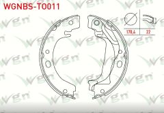 TOYOTA COROLLA (_E12_) 1.4 VVT-I LEVYELI 172X22 mm 2002-2007 / COROLLA (_E12_) 1.6 VVT-I 2002-2007 EL FREN BALATASI