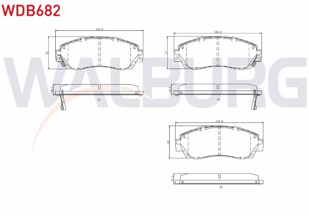 Chery Tiggo 8 Pro 23- / Honda CR-V III 2.0 I-VTEC 2006-2012 / Honda CR-V III 2.2i CTDI 2006-2012 / Honda CR-V V (RW_, RT_) 1.5i V-TEC 2016- Fren Balata Ön İkazlı Tel Delikli