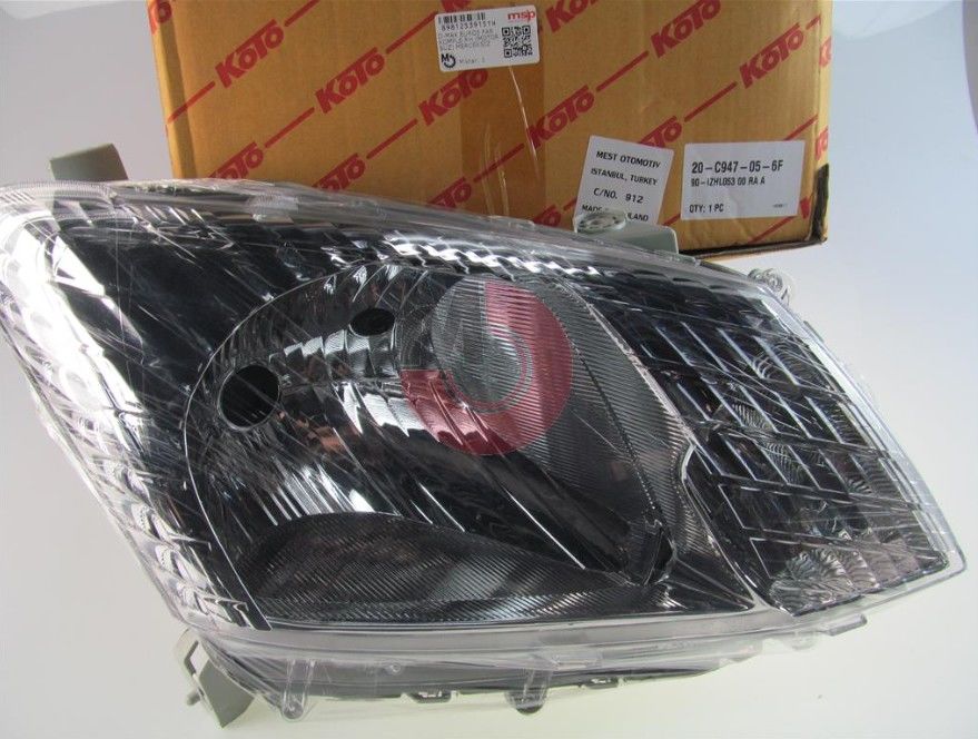 D-MAX EURO5 Far Komple RH (Motorsuz) Merceksiz KOTO