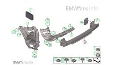 Bmw F25 F26 Tampon Demiri Arka (Alüminyum) 51127210071