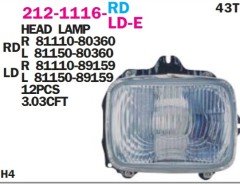 TOYOTA	HILUX (LN56, LN65, LN,85, LN105,LN106, LN145)FAR SOL 87-02 Dizel
