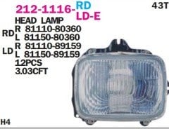 TOYOTA	HILUX (LN56, LN65, LN,85, LN105,LN106, LN145)FAR SAĞ 87-02 Dizel