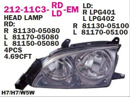 TOYOTA	AVENSIS	FAR SOL	01-02 BENZIN-DIZEL